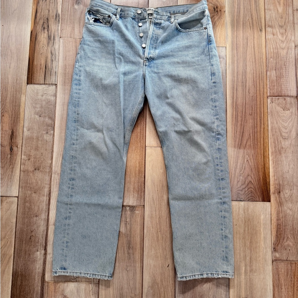 Agolde 90s Straight Leg Women Jeans - Light Blue